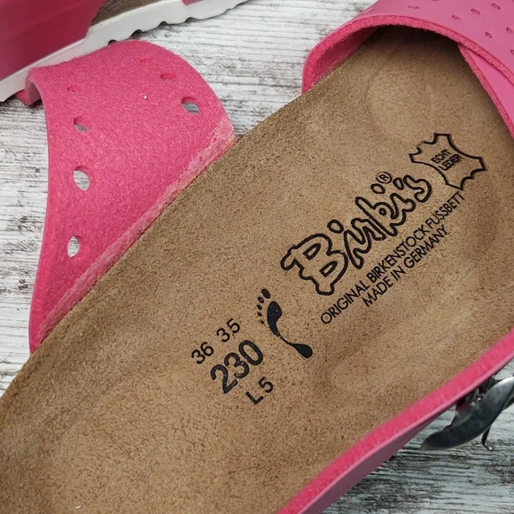 🟪NIB Sz 36 Birkenstock Birki's Pink Freeport Slide Sandal - Picture 15 of 16